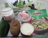 ちゃちゃっと！超お手軽グリーンカレー☆作り方1写真