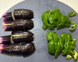 【作り置き副菜】簡単茄子とピーマンの味噌バター作り方1写真