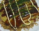 簡単お好み焼き。そば入り。作り方4写真