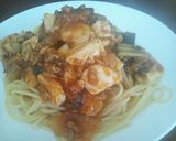 ﾘﾒｲｸ!!麻婆豆腐パスタ作り方2写真