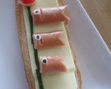 子供の日の朝食に鯉のぼりトースト♪作り方4写真