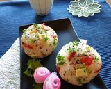 チーズと福神漬けとパセリのおにぎり作り方5写真