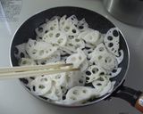 簡単すぎ！焼肉のタレでレンコンのきんぴら作り方2写真