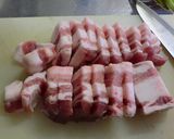 豚バラ&アスパラの甘辛BBQ風炒め作り方1写真