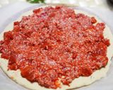 豚挽き肉のフォカッチャピザ♪作り方2写真