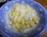 リンゴ&大豆の入った　チーズおにぎり作り方1写真