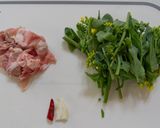 菜の花で☆チャンプルー風。作り方1写真