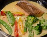サーモンと彩り野菜のクリームソース煮込み作り方6写真
