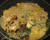 水菜で卵丼作り方2写真