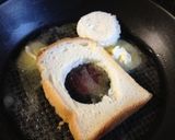 朝食にアメリカの味＊エッグinトースト＊作り方2写真