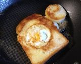 朝食にアメリカの味＊エッグinトースト＊作り方5写真