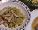 イカとセロリの炒め物作り方5写真