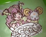 プリキュア♡デコチョコケーキ♡誕生日作り方3写真