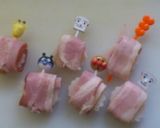 なるべー（なるとベーコン巻）作り方4写真