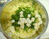 チーズと青葱の焼き飯おにぎり作り方4写真
