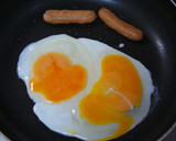 ソーセージのくるくる卵焼き☆作り方1写真