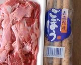 ごぼうと牛すじのローストガーリック味作り方1写真