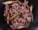 ごぼうと牛すじのローストガーリック味作り方2写真