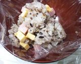 ベビーチーズで★雑穀ご飯のＢＬＣおにぎり作り方4写真