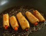 簡単ﾍﾙｼｰ☆鳥むね肉のウマ肉巻き節約作り方12写真