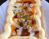オーブンで簡単朝食☆お好み焼き風トースト作り方6写真
