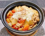 寒い日に！豚肉と豆腐のピリ辛味噌煮込み作り方5写真