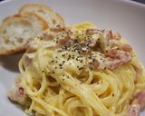 主人の大好物❤カルボナーラ作り方8写真