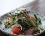 鰹のたたき◎薬味サラダ作り方5写真