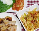 長ネギナムル@サムギョプサル他韓国料理に作り方17写真