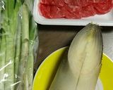 麻婆豆腐の素で、筍と小ネギを味つけ作り方1写真