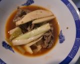 麻婆豆腐の素で、筍と小ネギを味つけ作り方5写真