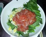 ほうれん草ともやしのトマトドレッシングサ作り方3写真