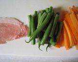 ゴマ味噌ぬって野菜の肉巻き作り方2写真