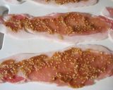 ゴマ味噌ぬって野菜の肉巻き作り方4写真