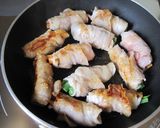 ゴマ味噌ぬって野菜の肉巻き作り方8写真