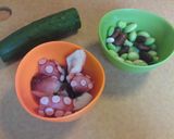 タコと枝豆ときゅうりの夏色サラダ作り方1写真