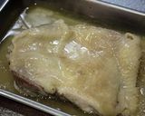 塩麹鶏の酒蒸し塩麹レモンジュレがけ。作り方4写真
