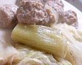 鶏海老団子と白菜の豆乳スープ鍋作り方10写真