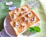 白チョコ×粉チーズ×ゴマのトースト作り方3写真