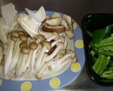鶏と茸のｼﾝﾌﾟﾙ炒め作り方1写真