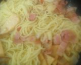 タケノコとベーコンのパスタ・バター醤油味作り方8写真