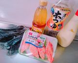 ＊なすの照り焼きふわふわカニカママヨ焼＊作り方1写真