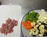 彩り豊かで栄養満点な鶏肉と野菜の炒め物作り方1写真