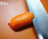 キャラ弁**こいのぼりウインナー作り方1写真