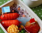 キャラ弁**こいのぼりウインナー作り方3写真