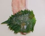 豚肉の茄子と大葉の生姜味噌巻き～塩麹～作り方3写真