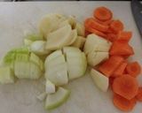 野菜だけでクラムチャウダー風スープ作り方1写真