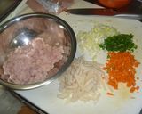 レンジで簡単☆鶏と筍ロールの柚子胡椒あん作り方1写真