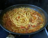 カニのトマトクリームソースパスタ作り方8写真