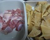 筍と鶏肉の煮物作り方1写真